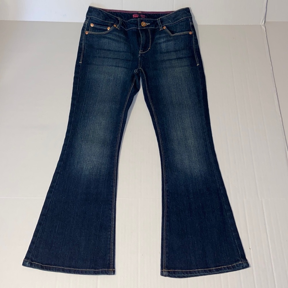 Levi’s Skinny Flare Girls Size 8 1/2  Plus Denim Blue Jeans